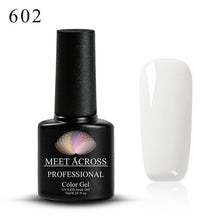 Load image into Gallery viewer, MEET ACROSS 7ml 148 COLORS Nail Polish Nail Art Nail Gel Polish UV LED Gel Polish Semi Permanent Varnish Manicure Lacquer
