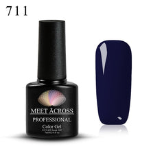 Load image into Gallery viewer, MEET ACROSS 7ml 148 COLORS Nail Polish Nail Art Nail Gel Polish UV LED Gel Polish Semi Permanent Varnish Manicure Lacquer
