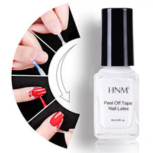Load image into Gallery viewer, HNM Nail Latex White Pell Tape Paint Gellak Stamping Enamel Soak Off Semi Permanent Lucky Lacquer Protect Gel Nails Polish 6ML
