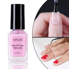 Load image into Gallery viewer, HNM Nail Latex White Pell Tape Paint Gellak Stamping Enamel Soak Off Semi Permanent Lucky Lacquer Protect Gel Nails Polish 6ML
