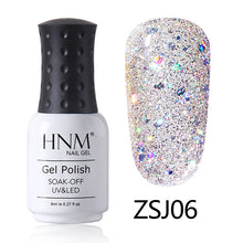 Load image into Gallery viewer, HNM 8ML Diamond UV LED Lamp Nail Gel Bling Glitter Paint Gellak Soak Off Semi Permanent Lucky Lacquer Enamel Gel Nail Polish Ink
