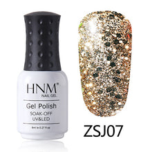 Load image into Gallery viewer, HNM 8ML Diamond UV LED Lamp Nail Gel Bling Glitter Paint Gellak Soak Off Semi Permanent Lucky Lacquer Enamel Gel Nail Polish Ink
