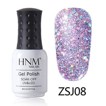 Load image into Gallery viewer, HNM 8ML Diamond UV LED Lamp Nail Gel Bling Glitter Paint Gellak Soak Off Semi Permanent Lucky Lacquer Enamel Gel Nail Polish Ink
