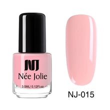 Load image into Gallery viewer, NEE JOLIE 3.5ml Nail Polish 66 Colors Fast Dry Shining Holographic Chameleon Nail Lacquid Summer Rose Gold Glitter Lacquer
