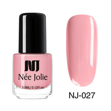 Load image into Gallery viewer, NEE JOLIE 3.5ml Nail Polish 66 Colors Fast Dry Shining Holographic Chameleon Nail Lacquid Summer Rose Gold Glitter Lacquer
