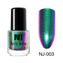 Load image into Gallery viewer, NEE JOLIE 3.5ml Nail Polish 66 Colors Fast Dry Shining Holographic Chameleon Nail Lacquid Summer Rose Gold Glitter Lacquer
