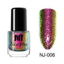 Load image into Gallery viewer, NEE JOLIE 3.5ml Nail Polish 66 Colors Fast Dry Shining Holographic Chameleon Nail Lacquid Summer Rose Gold Glitter Lacquer
