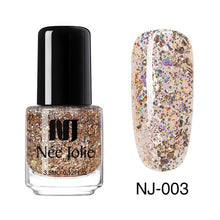 Load image into Gallery viewer, NEE JOLIE 3.5ml Nail Polish 66 Colors Fast Dry Shining Holographic Chameleon Nail Lacquid Summer Rose Gold Glitter Lacquer
