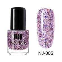 Load image into Gallery viewer, NEE JOLIE 3.5ml Nail Polish 66 Colors Fast Dry Shining Holographic Chameleon Nail Lacquid Summer Rose Gold Glitter Lacquer
