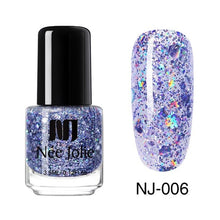 Load image into Gallery viewer, NEE JOLIE 3.5ml Nail Polish 66 Colors Fast Dry Shining Holographic Chameleon Nail Lacquid Summer Rose Gold Glitter Lacquer
