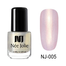 Load image into Gallery viewer, NEE JOLIE 3.5ml Nail Polish 66 Colors Fast Dry Shining Holographic Chameleon Nail Lacquid Summer Rose Gold Glitter Lacquer
