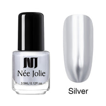 Load image into Gallery viewer, NEE JOLIE 3.5ml Nail Polish 66 Colors Fast Dry Shining Holographic Chameleon Nail Lacquid Summer Rose Gold Glitter Lacquer
