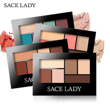 Load image into Gallery viewer, SACE LADY Glitter Eyeshadow Palette Waterproof Makeup Pigment Cosmetics 6 Colors Shimmer Eye Shadow Pallete Matte Naked Make Up
