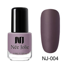 Load image into Gallery viewer, NEE JOLIE Silver Glitter Nail Polish Fast Dry Black Purple Matte Nail Lacquer Varnish Manicure for Nail Art Design
