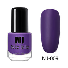 Load image into Gallery viewer, NEE JOLIE Silver Glitter Nail Polish Fast Dry Black Purple Matte Nail Lacquer Varnish Manicure for Nail Art Design
