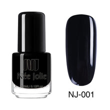 Load image into Gallery viewer, NEE JOLIE Silver Glitter Nail Polish Fast Dry Black Purple Matte Nail Lacquer Varnish Manicure for Nail Art Design
