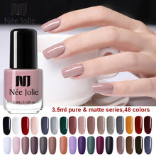 Load image into Gallery viewer, NEE JOLIE 3.5ml Black White Color Nail Polish Chameleon Effect Nail Art Lacquer Pearl Matte Nail Varnish Manicure for Nail Art
