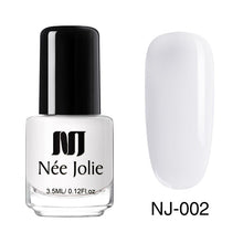 Load image into Gallery viewer, NEE JOLIE 3.5ml Black White Color Nail Polish Chameleon Effect Nail Art Lacquer Pearl Matte Nail Varnish Manicure for Nail Art
