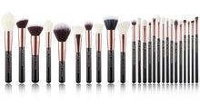 Load image into Gallery viewer, Jessup Rose Gold / Black Makeup brushes set Beauty Foundation Powder Eyeshadow Make up Brush 6pcs-25pcs
