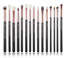 Load image into Gallery viewer, Jessup Rose Gold / Black Makeup brushes set Beauty Foundation Powder Eyeshadow Make up Brush 6pcs-25pcs
