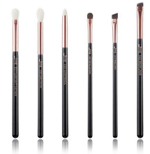 Load image into Gallery viewer, Jessup Rose Gold / Black Makeup brushes set Beauty Foundation Powder Eyeshadow Make up Brush 6pcs-25pcs
