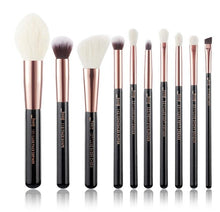 Load image into Gallery viewer, Jessup Rose Gold / Black Makeup brushes set Beauty Foundation Powder Eyeshadow Make up Brush 6pcs-25pcs
