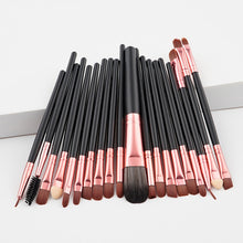 Load image into Gallery viewer, 20ps cbrown/Rose Gold  Make up Brush Tools kit Eye Liner natural-synthetic hair beauty brushes good quality makeup tools brushes
