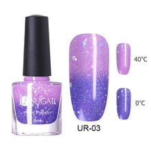 Load image into Gallery viewer, UR SUGAR 6ML Chameleon Nail Polish Romantic Heart Fiery Love Sequins Nail Lacquer Varnish
