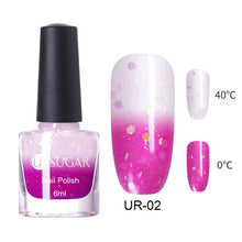 Load image into Gallery viewer, UR SUGAR 6ML Chameleon Nail Polish Romantic Heart Fiery Love Sequins Nail Lacquer Varnish
