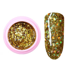 Load image into Gallery viewer, 8ml nail glitter Sequins powder uv gel polish hybrid semi permanent soak off led nail gel varnish long lasting nail Lacquer
