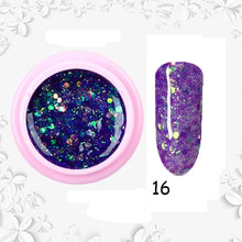 Load image into Gallery viewer, 8ml nail glitter Sequins powder uv gel polish hybrid semi permanent soak off led nail gel varnish long lasting nail Lacquer
