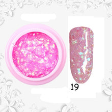 Load image into Gallery viewer, 8ml nail glitter Sequins powder uv gel polish hybrid semi permanent soak off led nail gel varnish long lasting nail Lacquer
