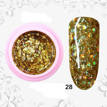 Load image into Gallery viewer, 8ml nail glitter Sequins powder uv gel polish hybrid semi permanent soak off led nail gel varnish long lasting nail Lacquer
