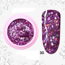 Load image into Gallery viewer, 8ml nail glitter Sequins powder uv gel polish hybrid semi permanent soak off led nail gel varnish long lasting nail Lacquer
