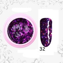 Load image into Gallery viewer, 8ml nail glitter Sequins powder uv gel polish hybrid semi permanent soak off led nail gel varnish long lasting nail Lacquer
