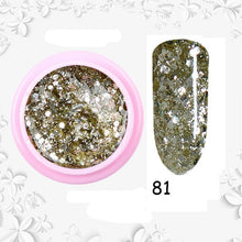 Load image into Gallery viewer, 8ml nail glitter Sequins powder uv gel polish hybrid semi permanent soak off led nail gel varnish long lasting nail Lacquer
