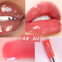 Load image into Gallery viewer, Moisturizing Gloss Plumping Lip Gloss Lip Plumper Makeup Glitter Nutritious Liquid Lipstick Cherry Mineral Oil Clear Lip Gloss
