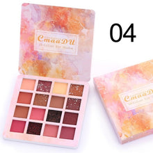 Load image into Gallery viewer, 16 Colors Fashion Eyeshadow Palette Matte EyeShadow  Palette Glitter Eye Shadow MakeUp Nude Make up Set Cosmetics TSLM1
