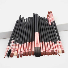 Load image into Gallery viewer, 20ps cbrown/Rose Gold  Make up Brush Tools kit Eye Liner natural-synthetic hair beauty brushes good quality makeup tools brushes
