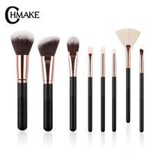 Load image into Gallery viewer, CHMAKE brushes Rose Gold / Black Professional Makeup Brushes Set Foundation Powder Make up brush Pencil natural-synthetic hair
