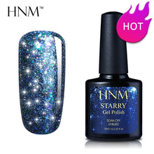 Load image into Gallery viewer, HNM 10ML Starry Bling Nail Polish Varnish Semi Permanent Lacquer Gelpolish 30 Colors Starry Bling Stamping DIY Nail Art
