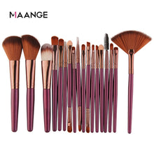 Load image into Gallery viewer, MAANGE 6/15/18Pcs Makeup Brushes Tool Set Cosmetic Powder Eye Shadow Foundation Blush Blending Beauty Make Up Brush Maquiagem
