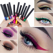 Load image into Gallery viewer, HANDAIYAN Colorful Matte Eyeliner Liquid Waterproof White Blue Black Tint Eyes Makeup Long Lasting Liquid Eye Liner Cosmetics
