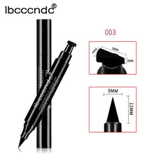 Load image into Gallery viewer, ibcccndc 2305 Makeup Black Eye Liner Liquid Pencil Quick Dry Waterproof Black Double-ended Makeup Stamps Wing Eyeliner Pencil
