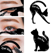 Load image into Gallery viewer, 2Pcs/set  Cat Eye Eyeliner Stencils Cat Line Pro Eye Liner Makeup Tool Eyeliner Stencils Models Template Shaper Tool Women
