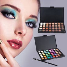 Load image into Gallery viewer, New Eye Makeup Nudes Palette 40 Color Matte Eyeshadow Pallete Glitter Powder Eye Shadows Earth Brush Set Stamps Pigment TSLM2
