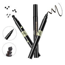 Load image into Gallery viewer, 1PC Waterproof Liquid Stamp Eyeliner Pen Waterproof Double Head Tattoo Stamping Eye Liner Pencil Makeup Tools Heart/Star/Moon
