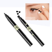 Load image into Gallery viewer, 1PC Waterproof Liquid Stamp Eyeliner Pen Waterproof Double Head Tattoo Stamping Eye Liner Pencil Makeup Tools Heart/Star/Moon
