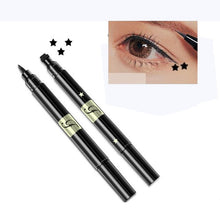 Load image into Gallery viewer, 1PC Waterproof Liquid Stamp Eyeliner Pen Waterproof Double Head Tattoo Stamping Eye Liner Pencil Makeup Tools Heart/Star/Moon
