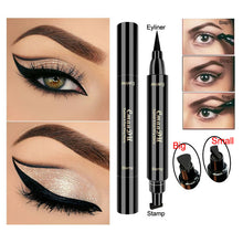 Load image into Gallery viewer, 1 Pc Brand New Double Head Liquid Eye Liner Black Seal Pen Stamp Eyeliner Pencil Waterproof Lasting Cat Eyes Makeup Tool TSLM2
